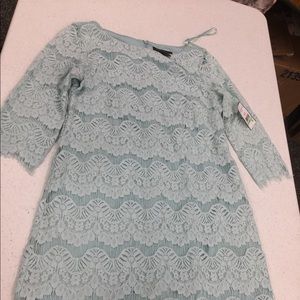 Jessica Howard mint lace dress 3/4 sleeve